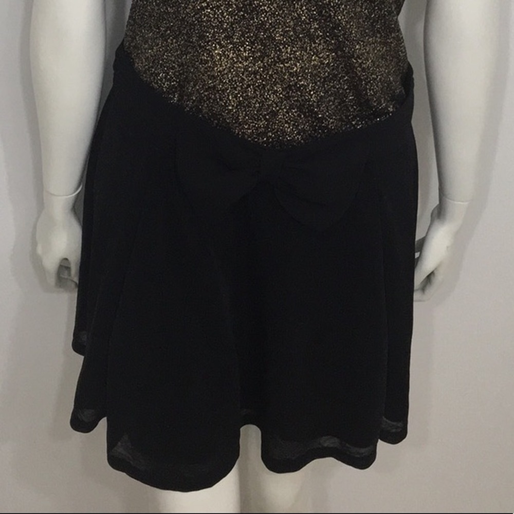 H&M Divided Bow Front Black Skirt Medium